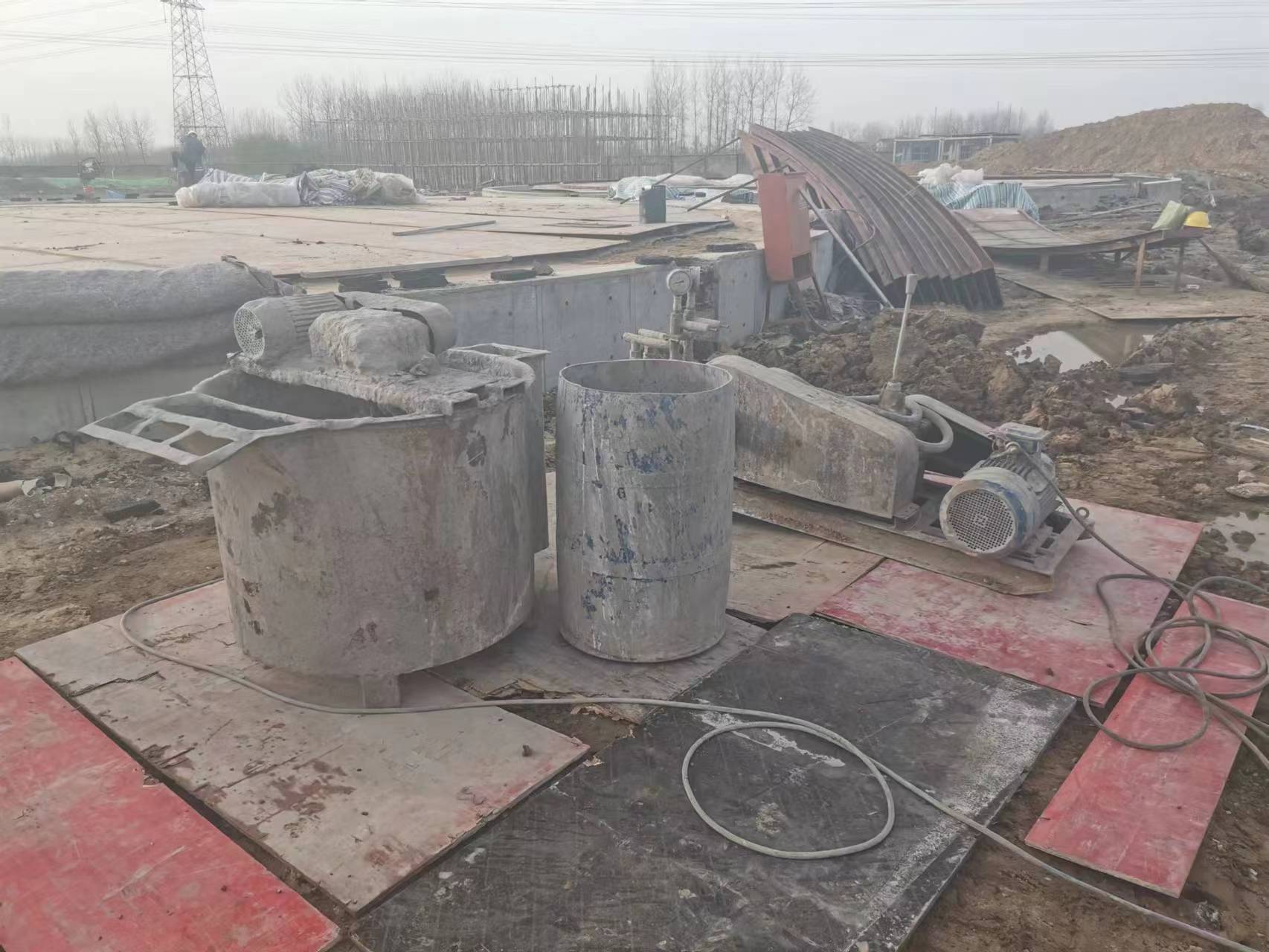 来凤设备基础注浆